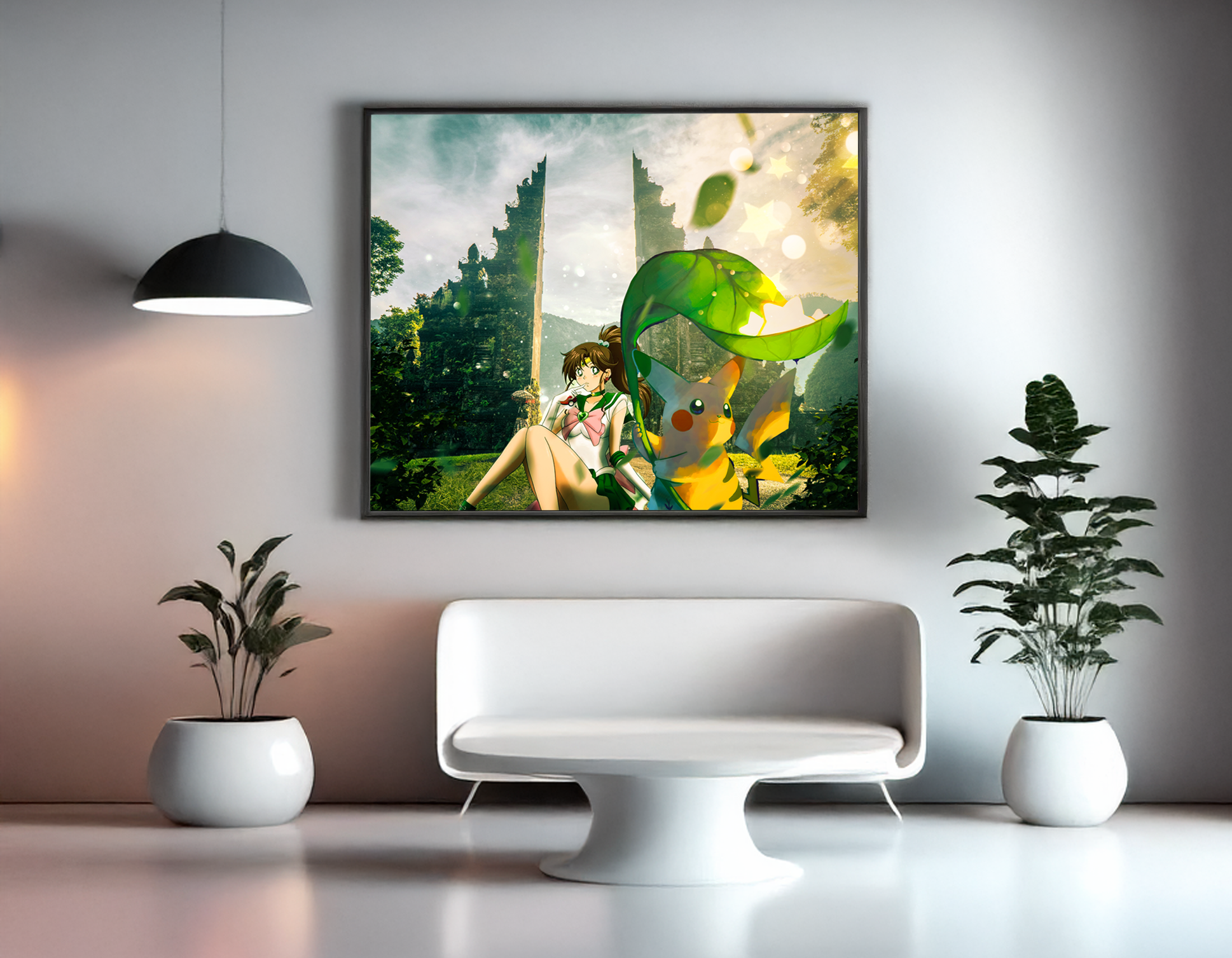 Jupiter and Pikashu in Indoenisa Wall Art